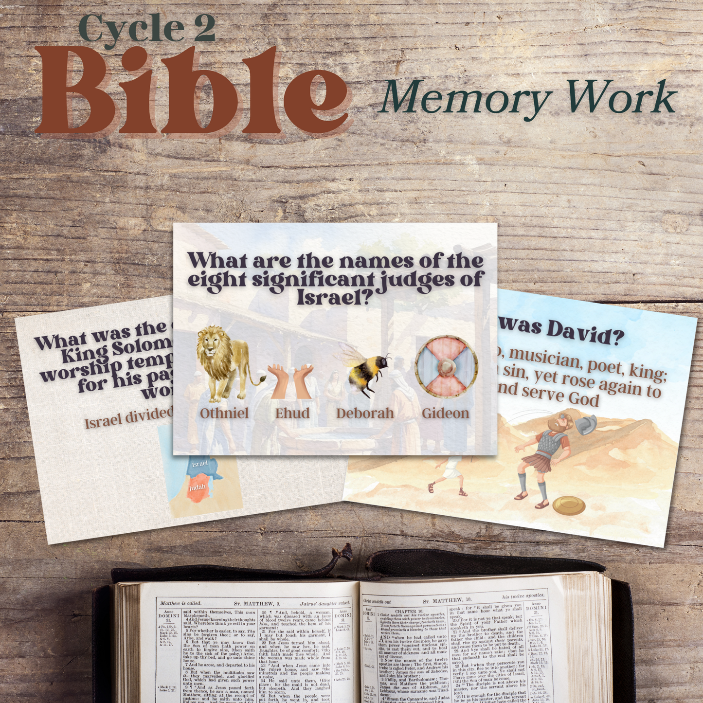 Bible Facts + Memory Work | Judges to Jesus | Bible Foundations