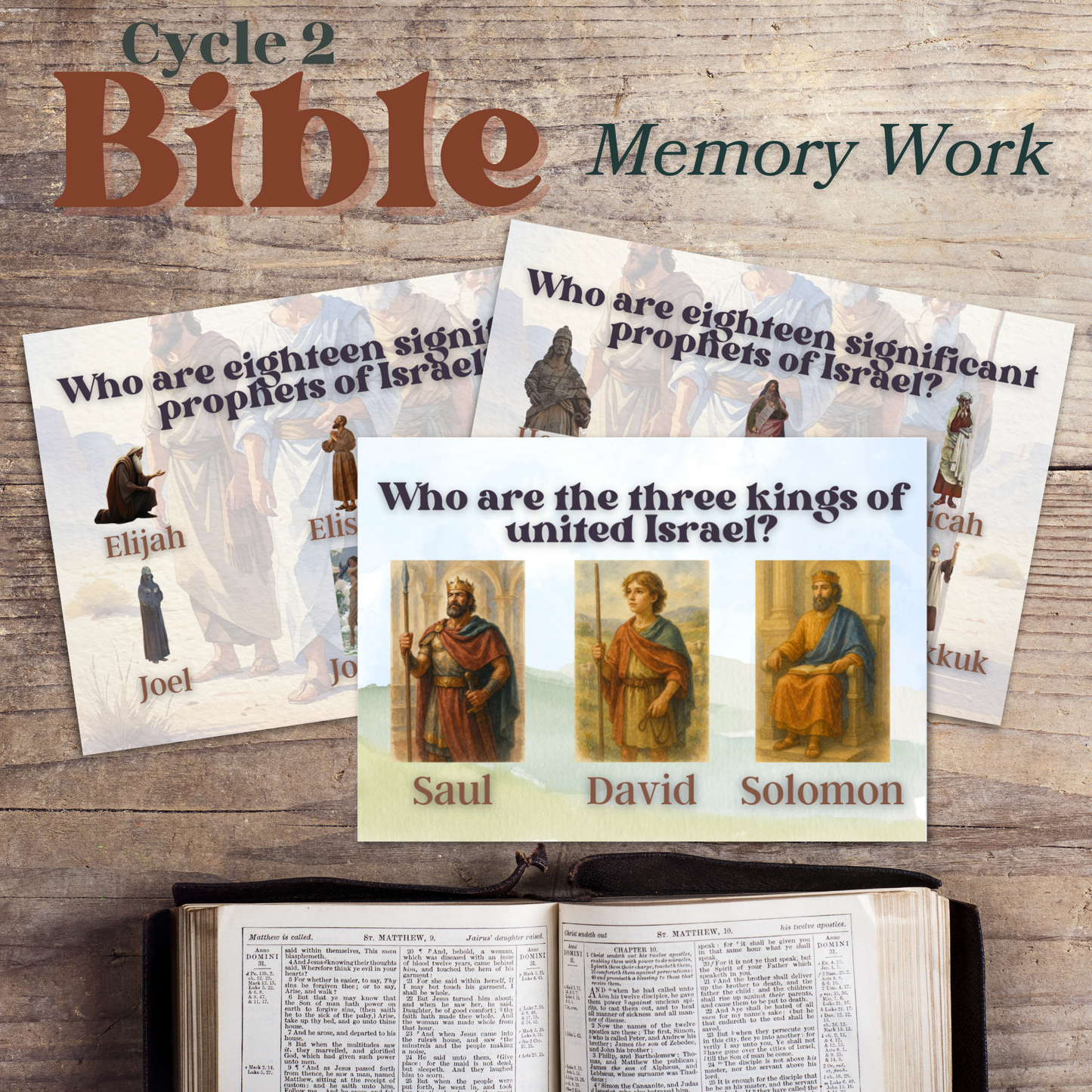 Bible Facts + Memory Work | Judges to Jesus | Bible Foundations