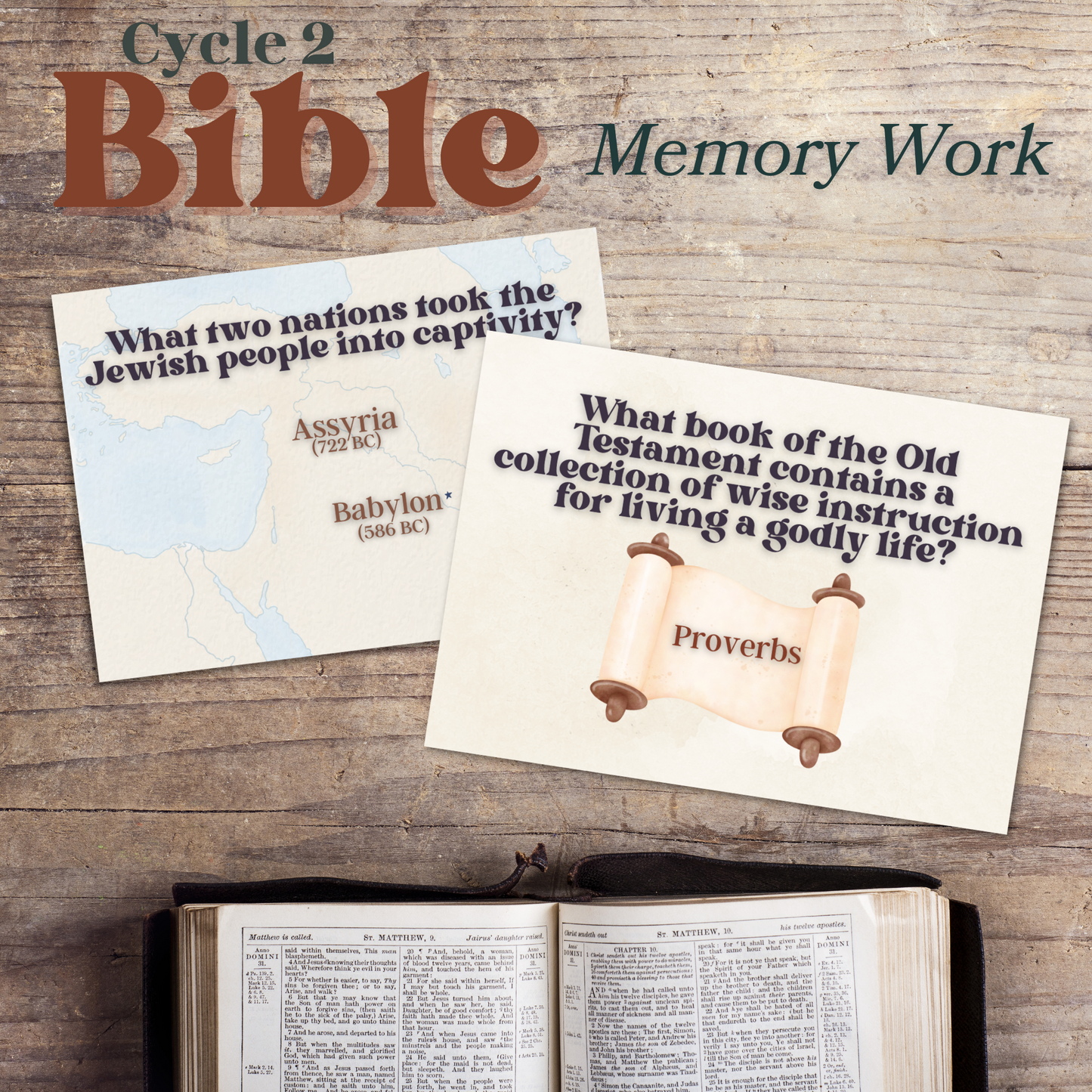 Bible Facts + Memory Work | Judges to Jesus | Bible Foundations