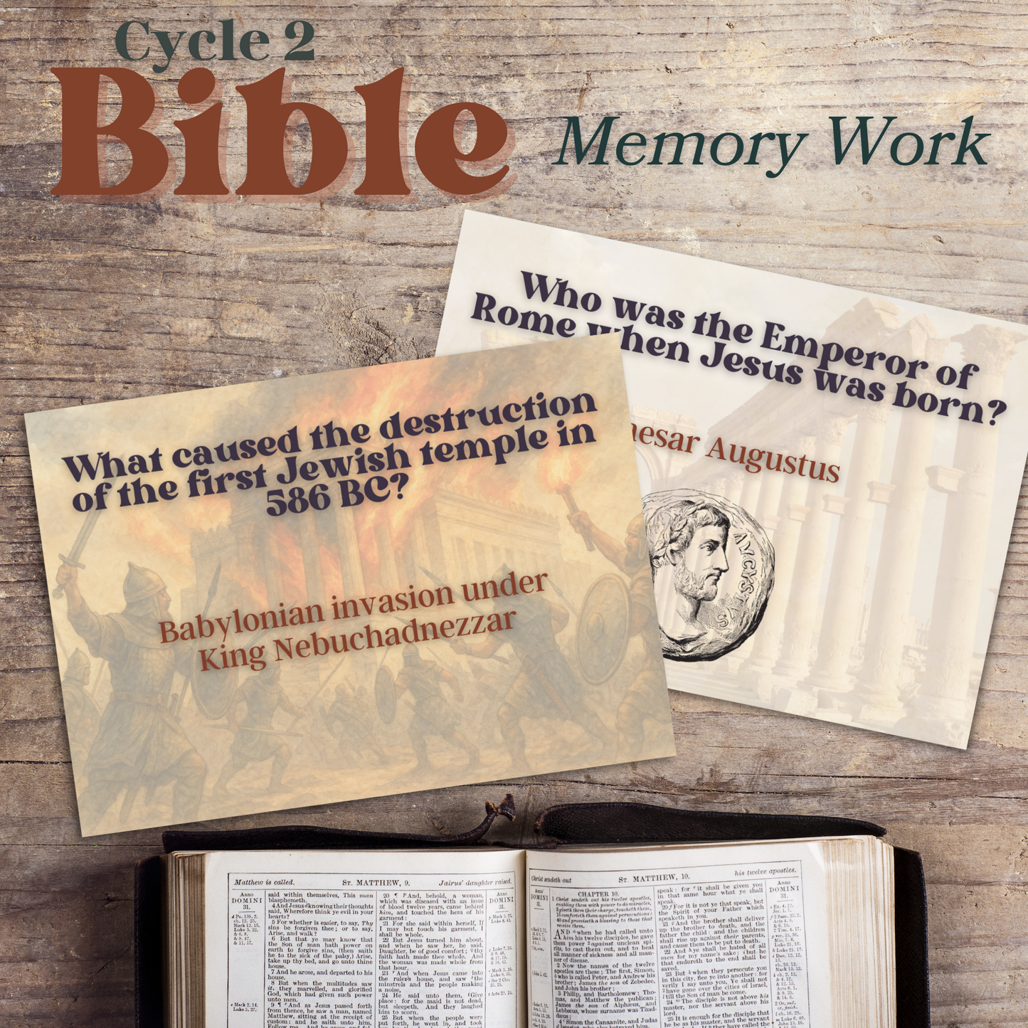 Bible Facts + Memory Work | Judges to Jesus | Bible Foundations