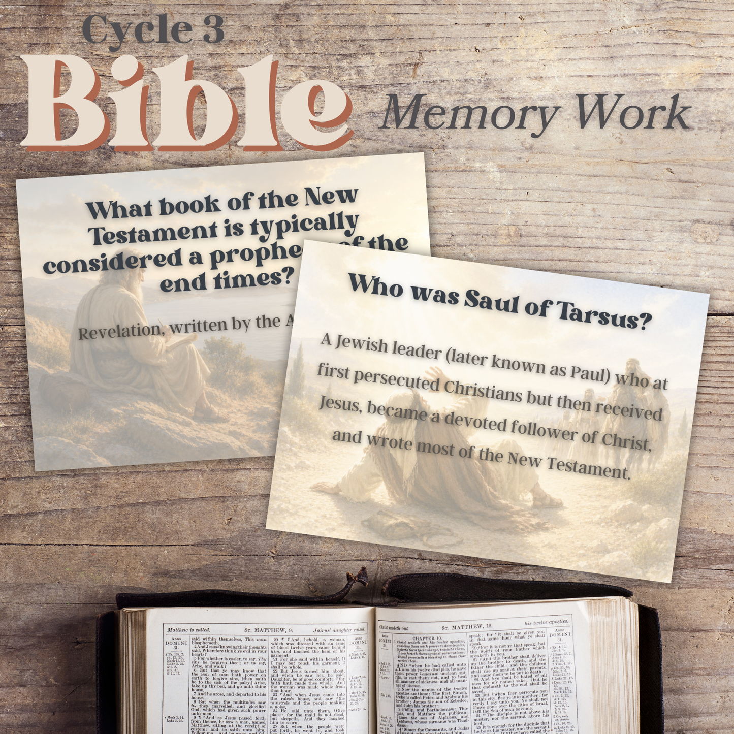 Bible Facts + Memory Work | Gospels to Revelation | Bible Foundations