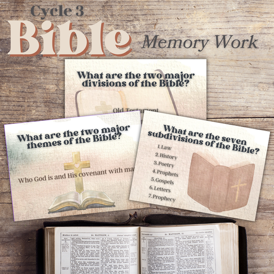 Bible Facts + Memory Work | Gospels to Revelation | Bible Foundations