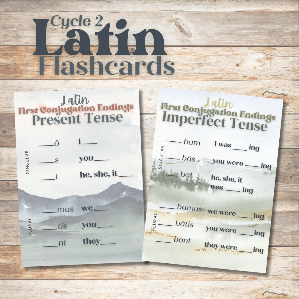 Full Cycle 2 Memory Work Flashcard Bundle | 24 Weeks | Homeschool Prin ...