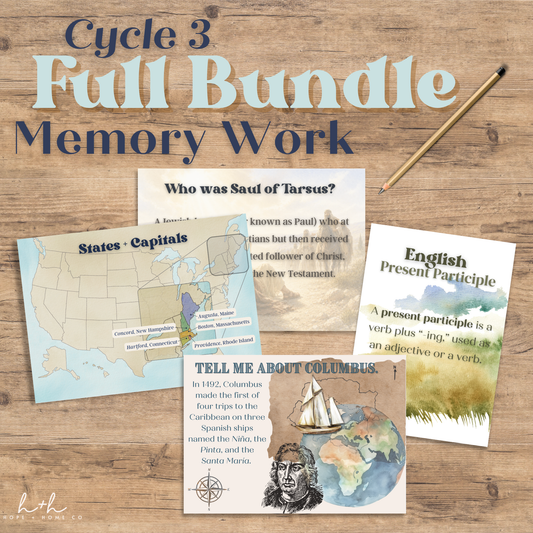 Cycle 3 Memory Work Flashcard Bundle