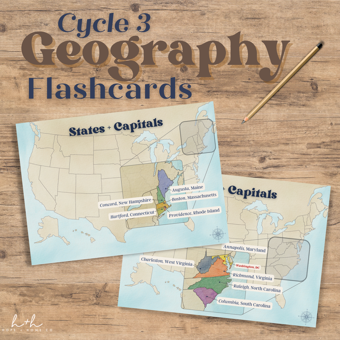 Geography Memory Cards | Cycle 3