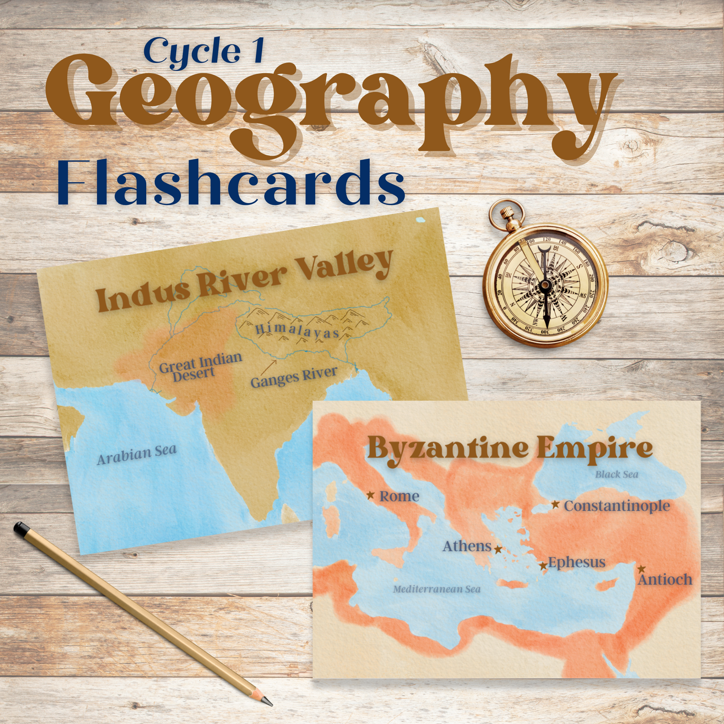 Cycle 1 Geography Flashcards | Ancient Maps