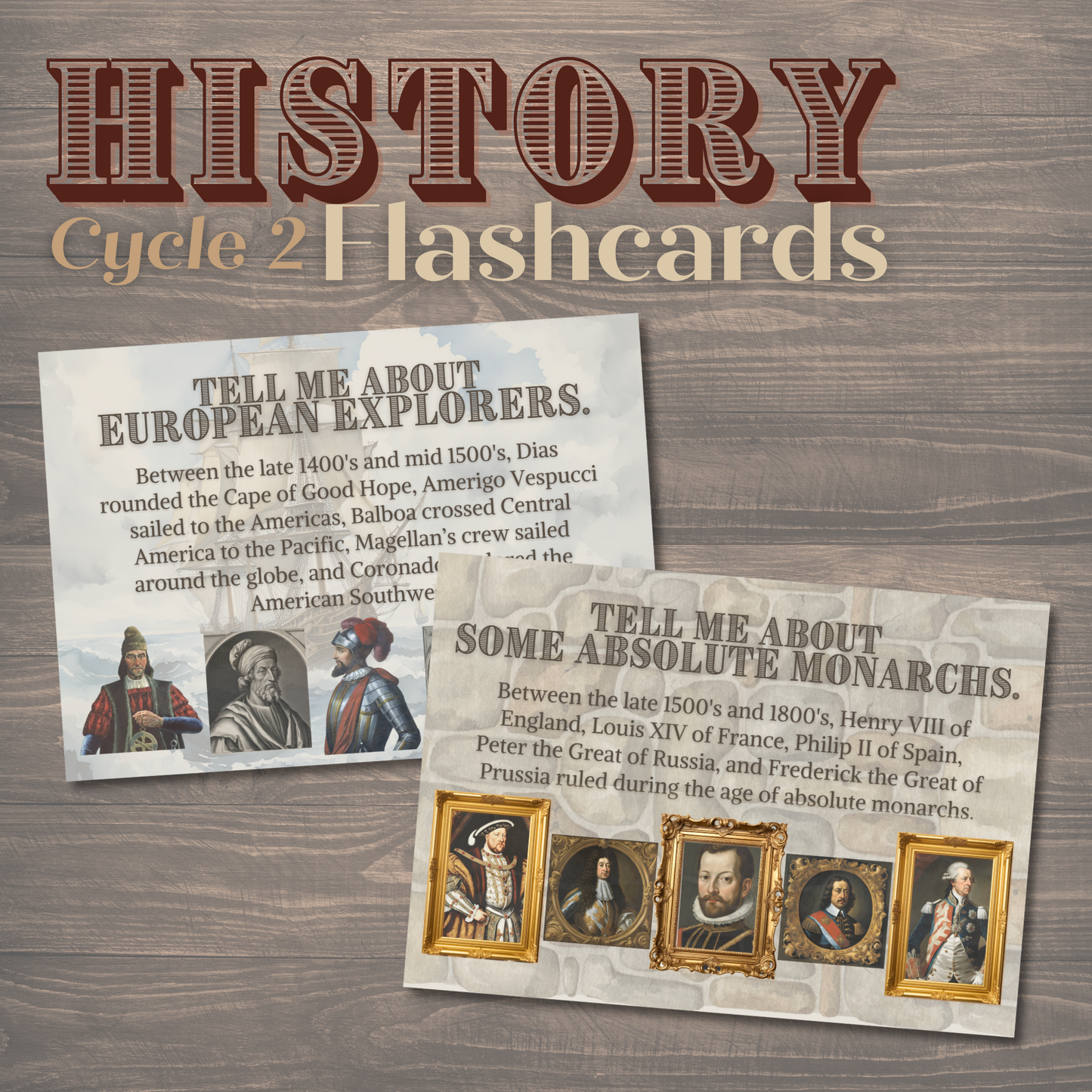 Cycle 2 History Memory Work Flashcards
