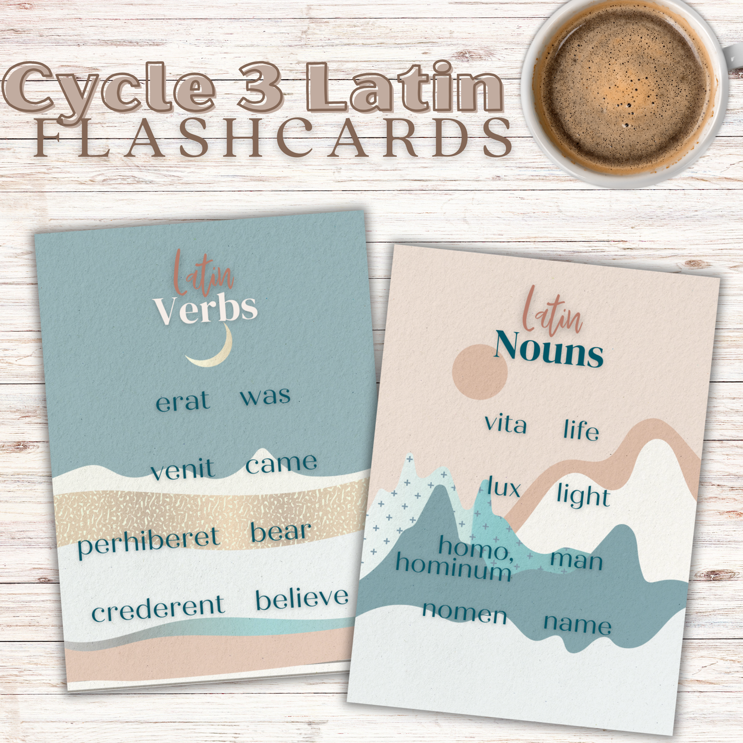 Latin Memory Cards | Cycle 3