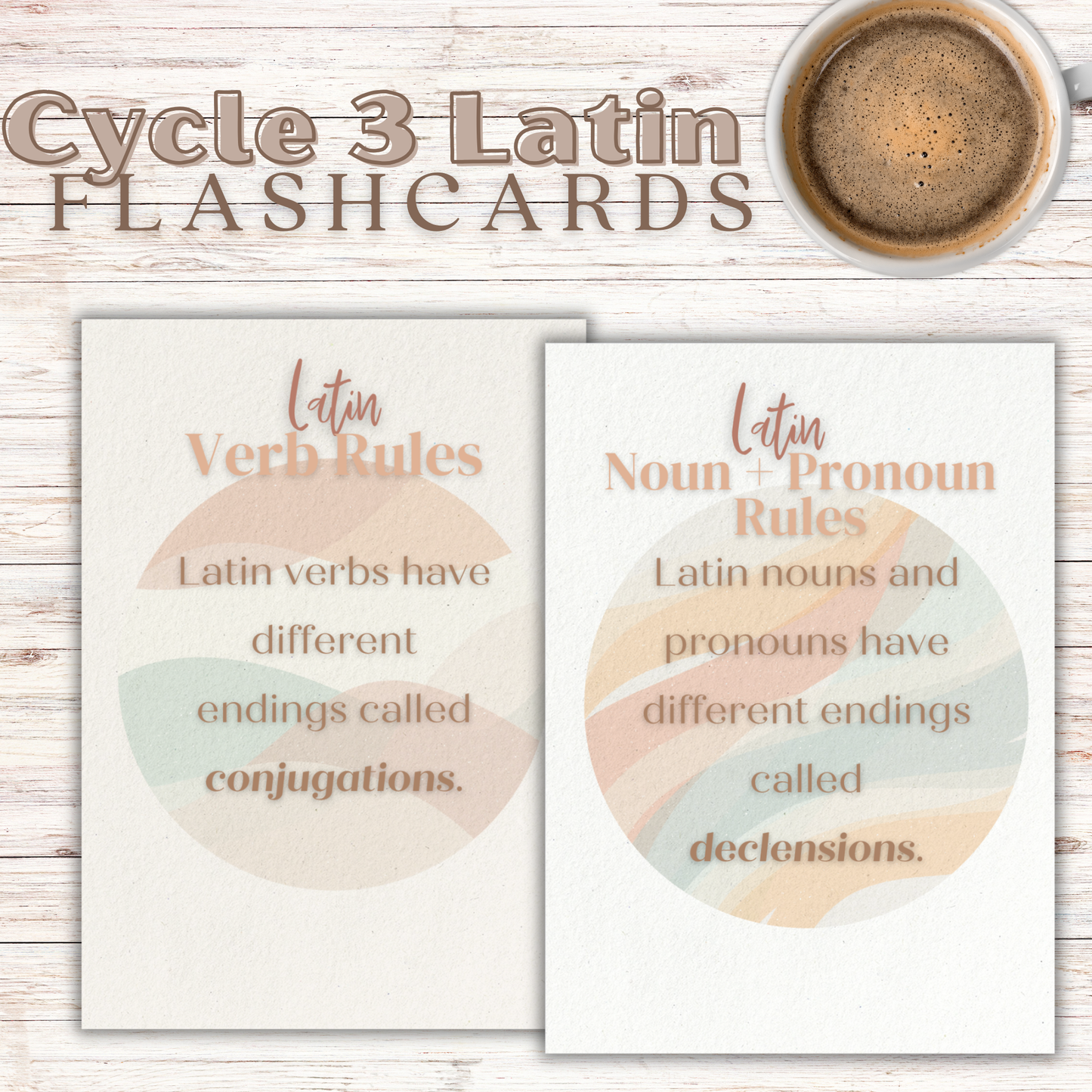 Latin Memory Cards | Cycle 3