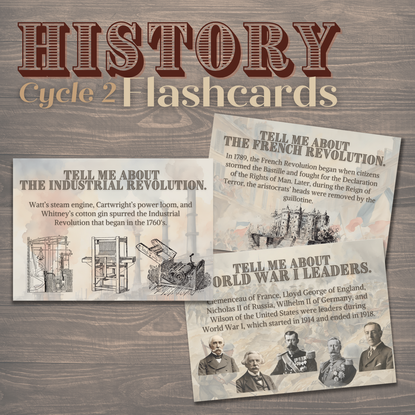 Cycle 2 History Memory Work Flashcards