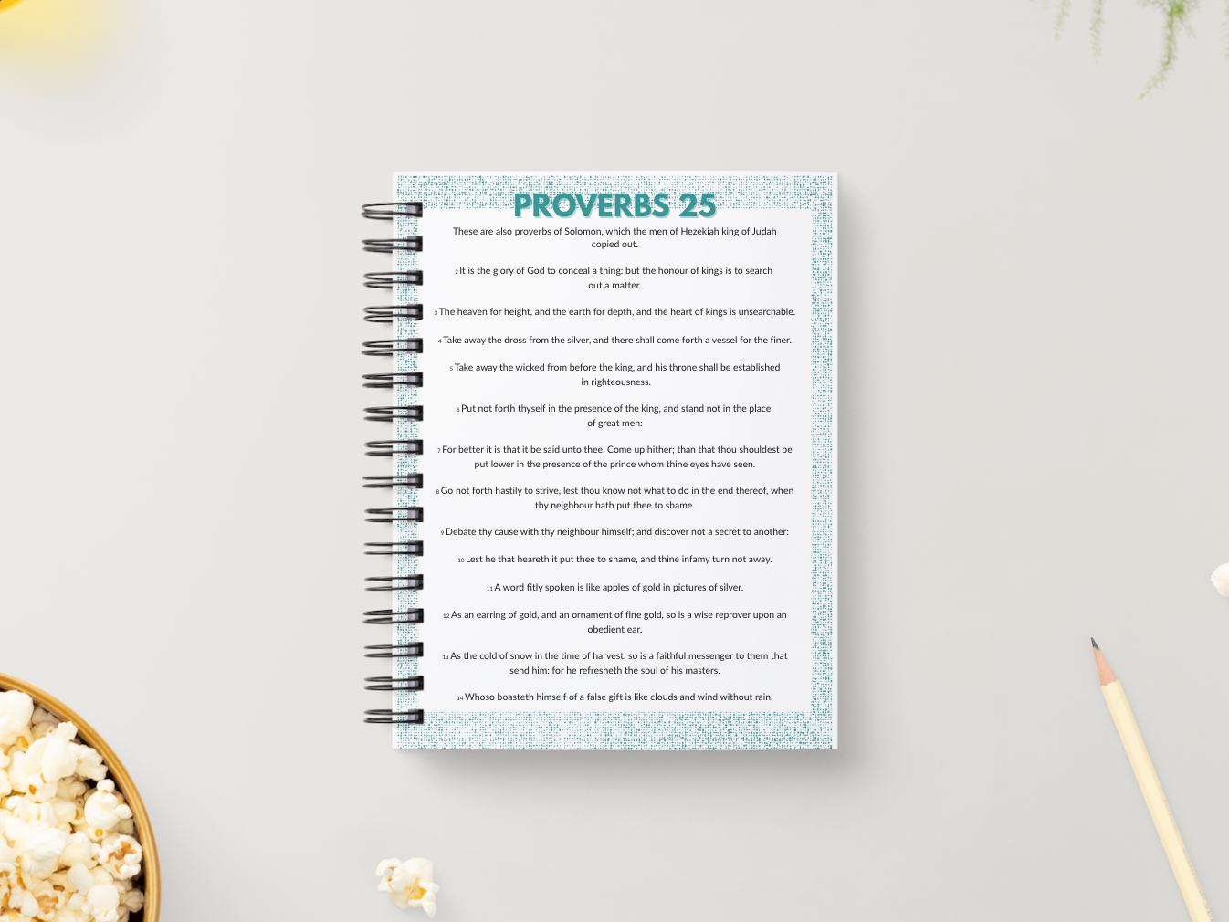 Proverbs 25 | Scripture Memorization Workbook