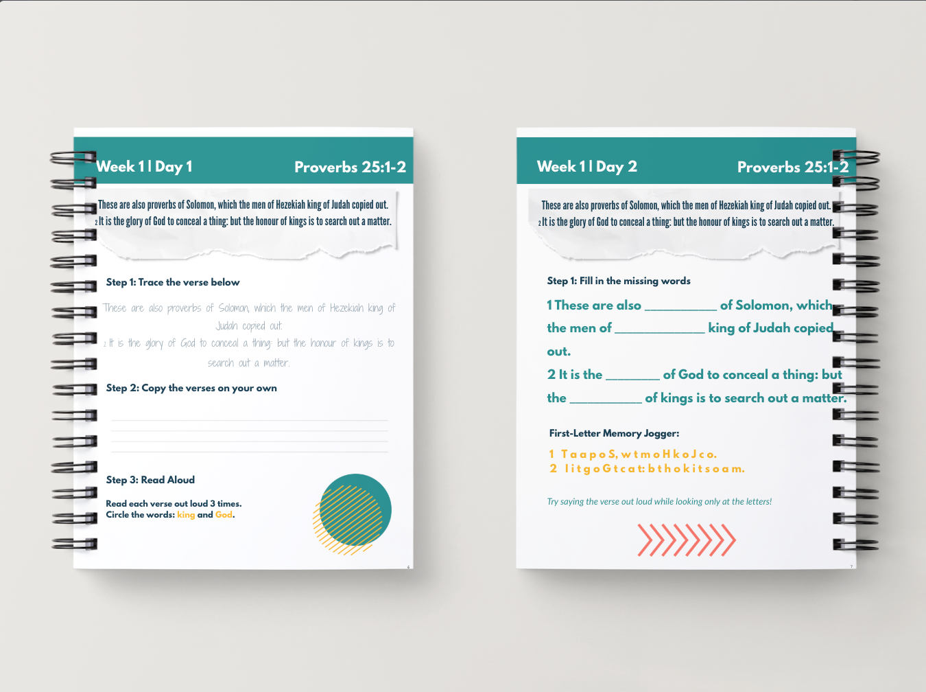 Proverbs 25 | Scripture Memorization Workbook