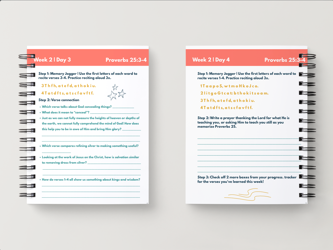 Proverbs 25 | Scripture Memorization Workbook