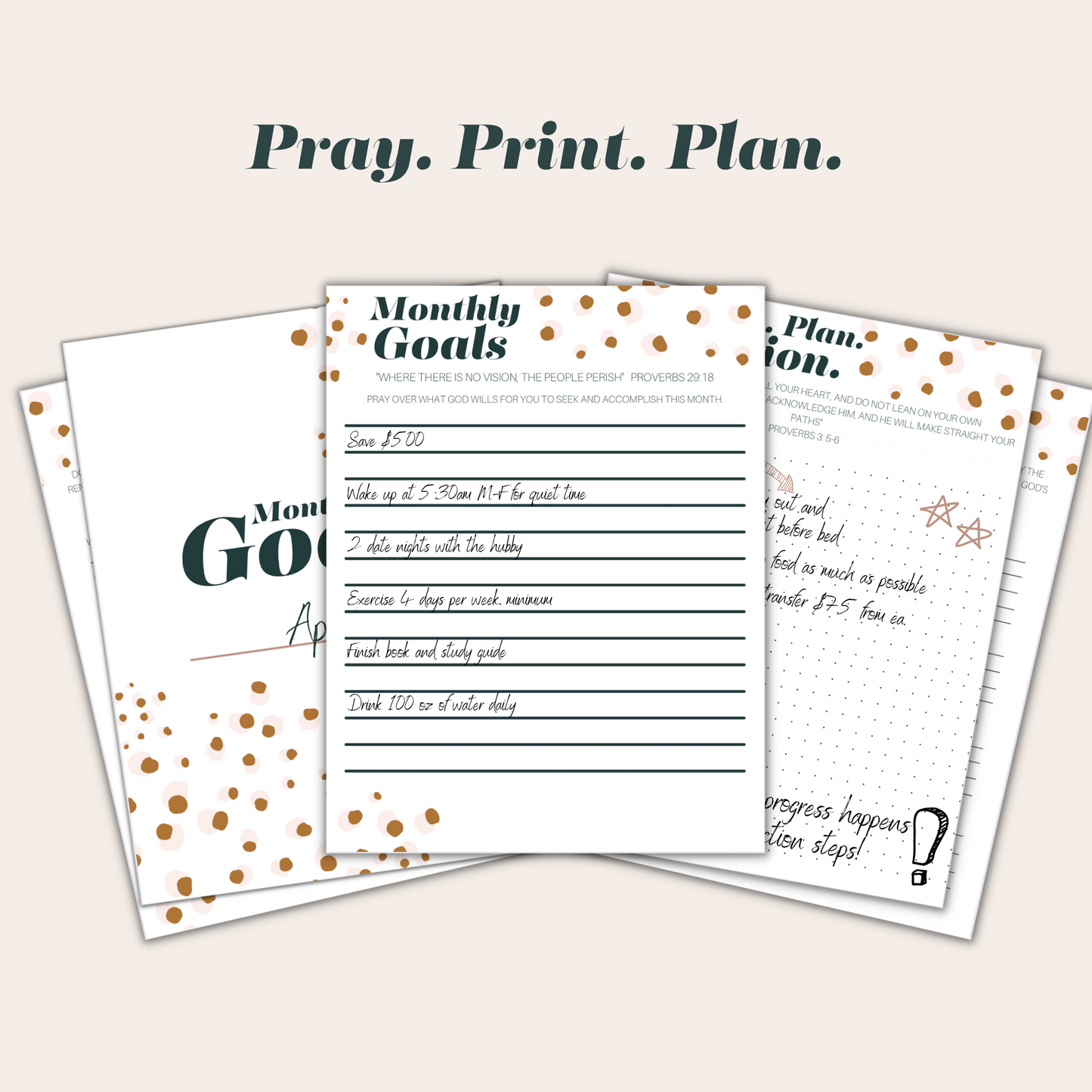 Monthly Goal Setting Planner