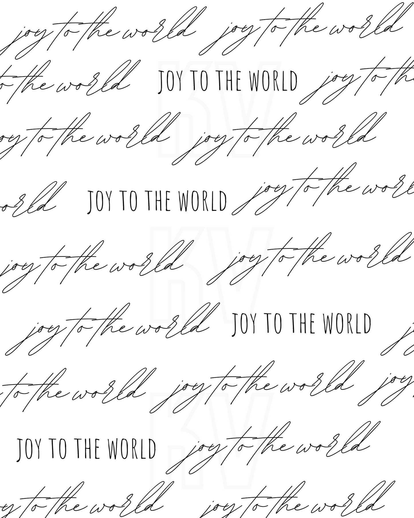 Joy To The World | Christmas Printable