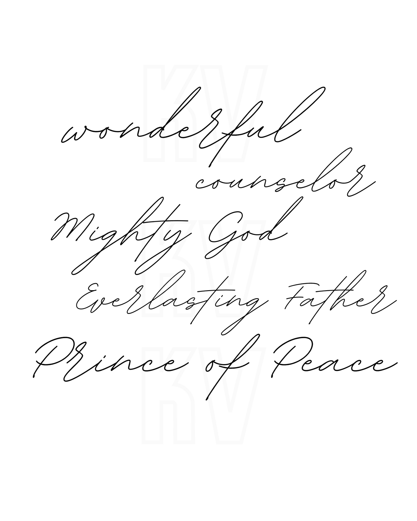 Wonderful, Counselor | Christmas Printable