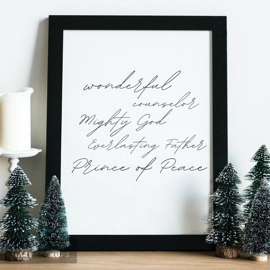 Wonderful, Counselor | Christmas Printable