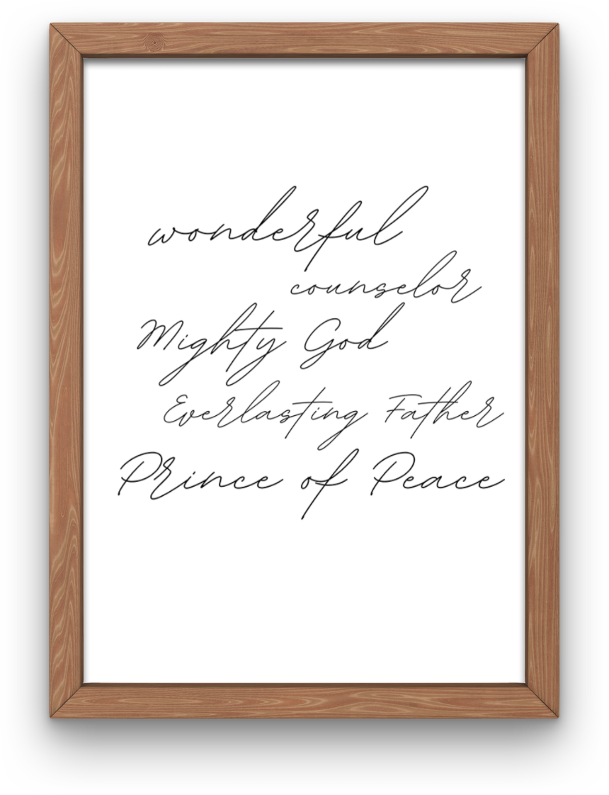 Wonderful, Counselor | Christmas Printable